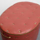 1950s linen chest in dark pink
