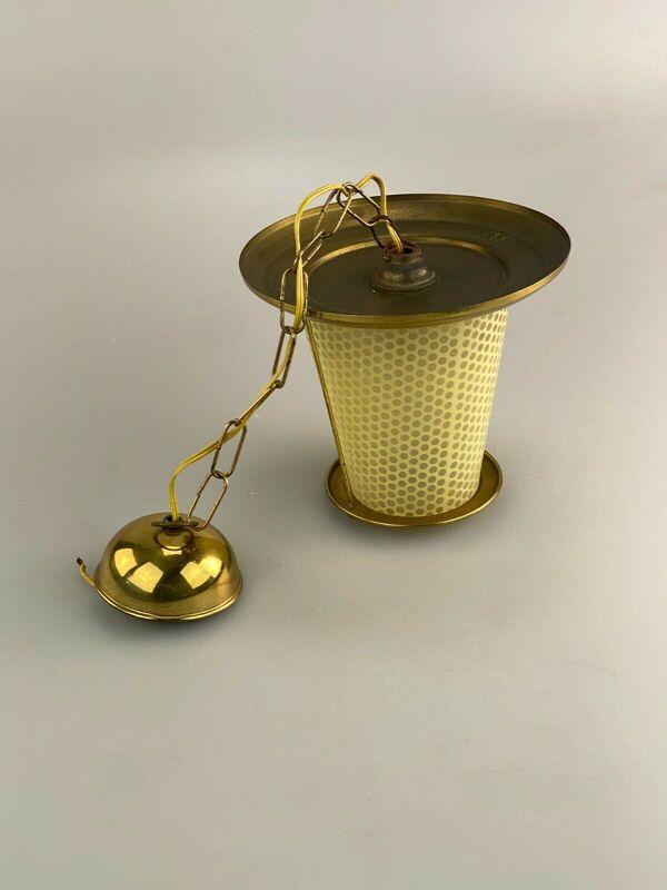 Suspension en laiton design 50s 60s