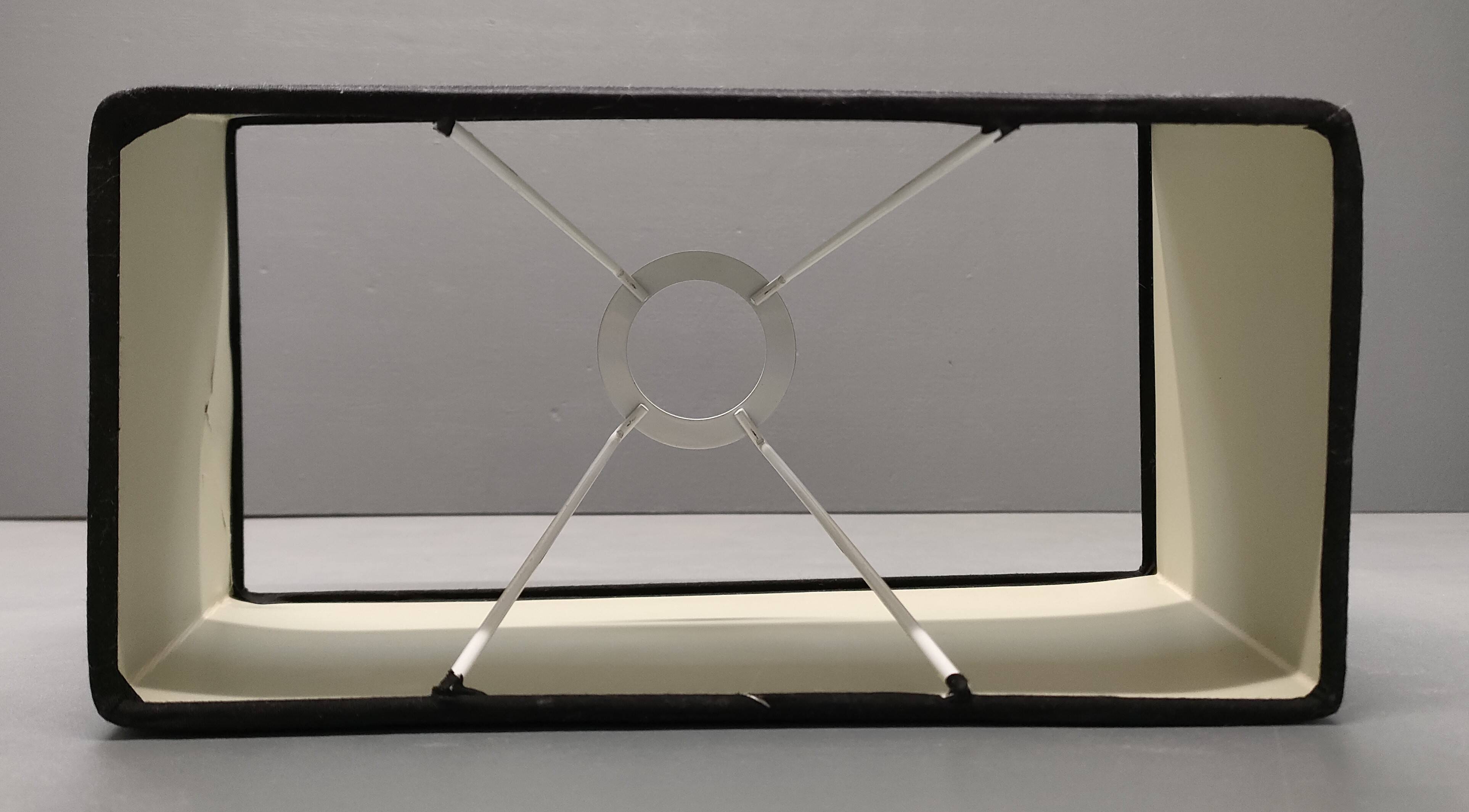 Druline ~ contemporary living room lamp ceramic silver black shade