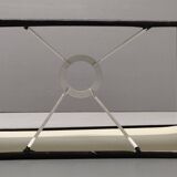 Druline ~ contemporary living room lamp ceramic silver black shade