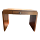 Walnut and mahogany desk, 1930s-40s