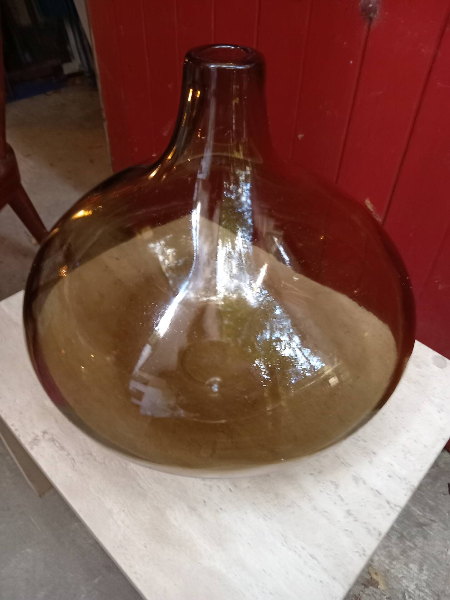 Smoked glass vase