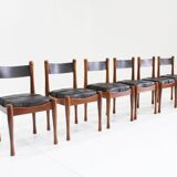 Bernini vintage italian dining chairs by Silvio Coppola , set of 6
