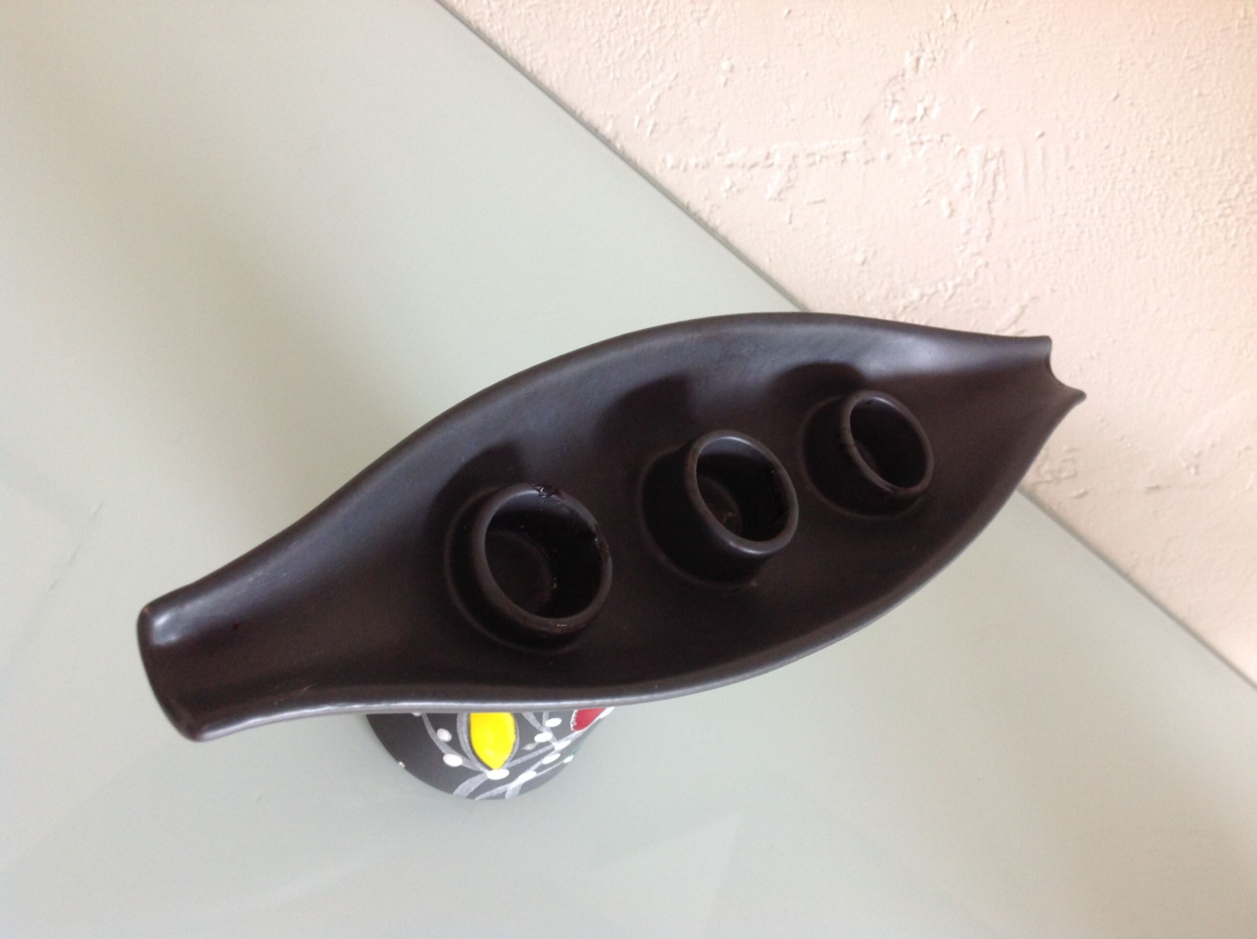 Chandelier in anthracite cermal style Scandinavian / vintage 50-60s