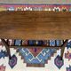 Table basse anglaise en acajou et hêtre des années 70