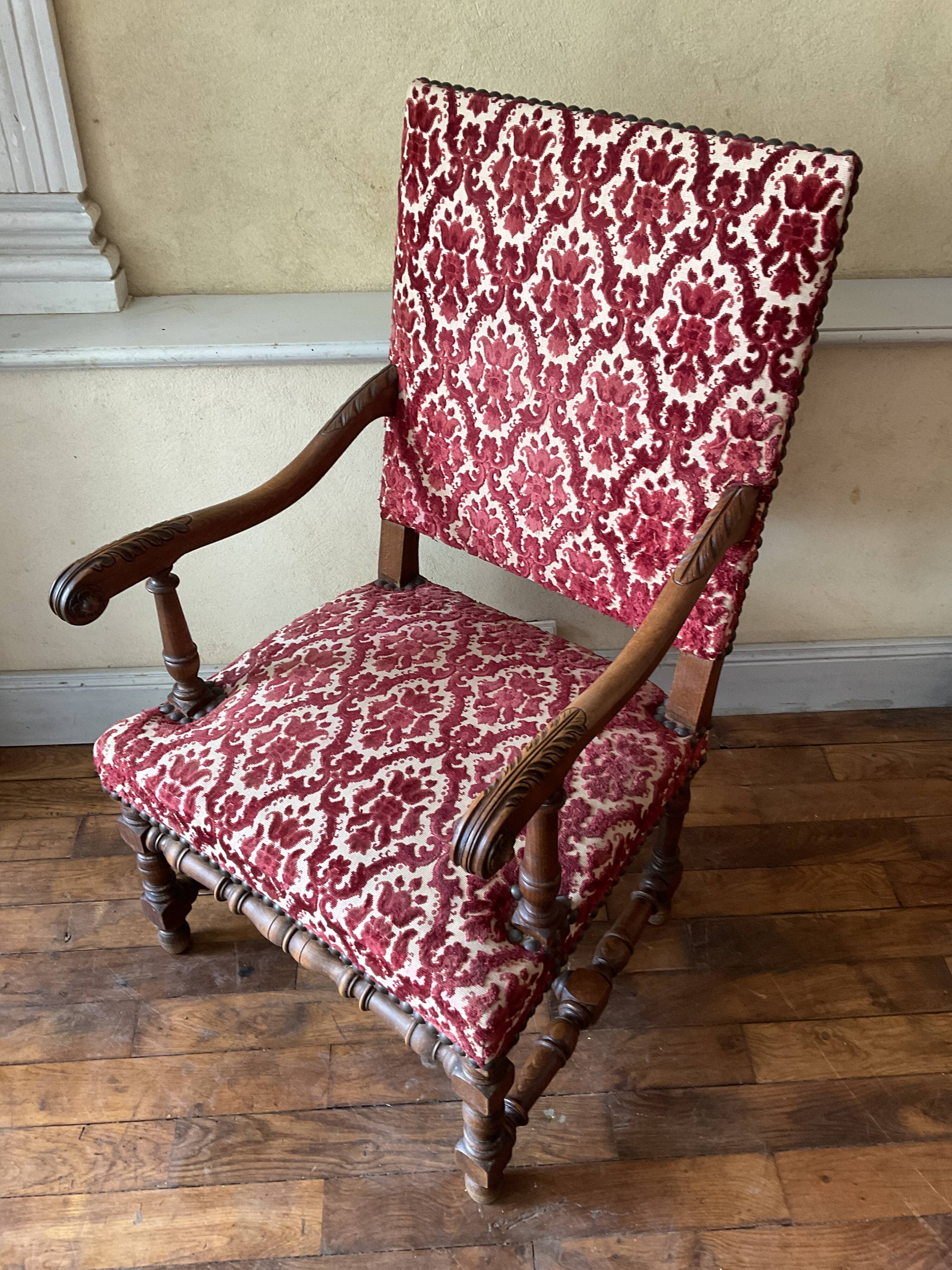 Louis XIII style armchair