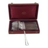 Christofle Boréal 12 Art Deco table forks silver-plated excellent condition