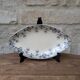 Ceramic dish with arabesque and flower decorations E. Bourgeois Terre de Fer