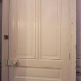 Old Haussmannian door 83x219.5cm with glazed transom frame.