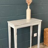 Side table in gray patinated oak