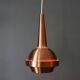 Vintage Scandinavian brass pendant light, 1960s