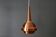 Vintage Scandinavian brass pendant light, 1960s