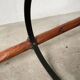 High tripod oak stool