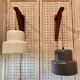 Pair of modular wall lights by jo hammerborg "design 1950".