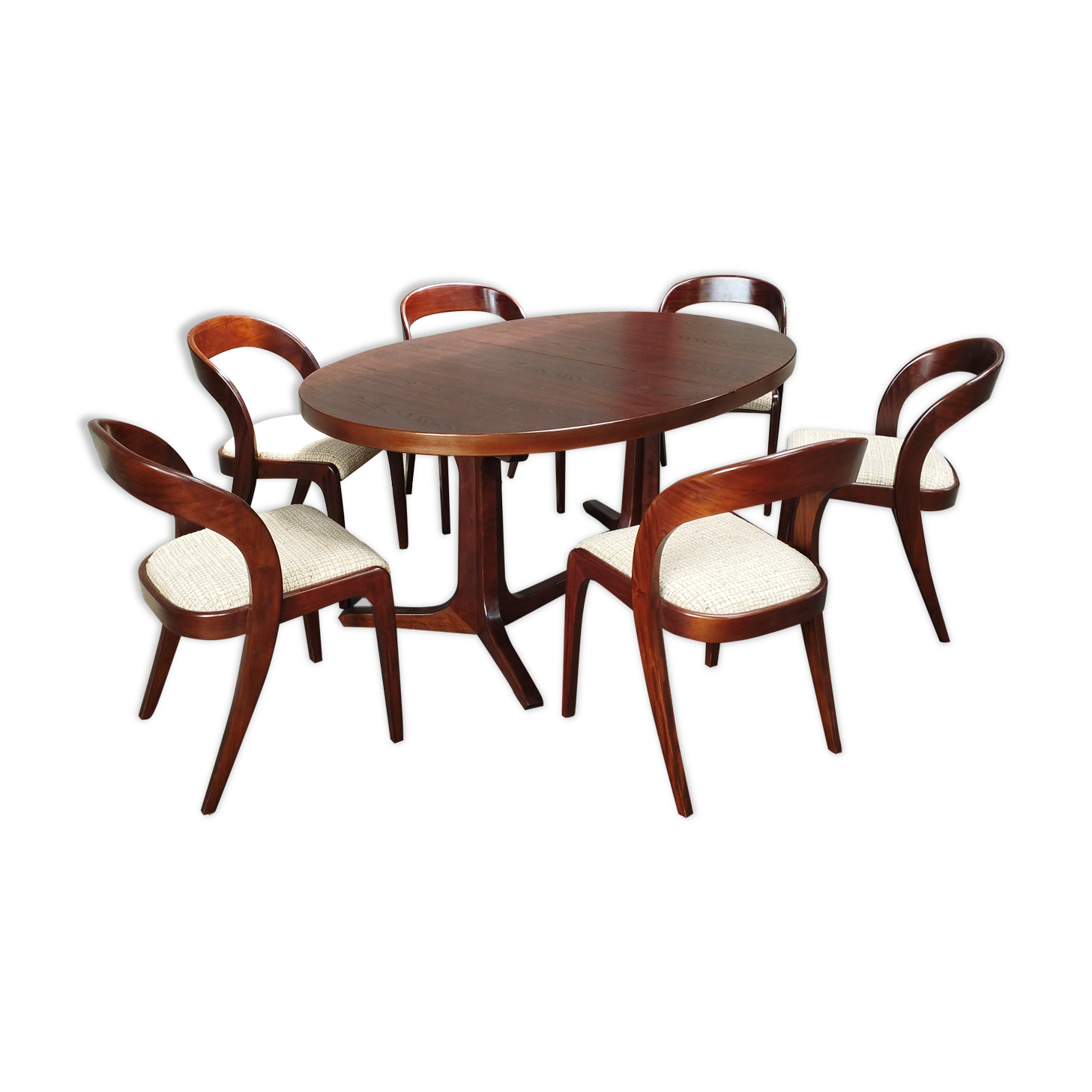 Vintage teak table and chairs set