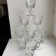 Lot de 9 verres à vin en cristal début XXème