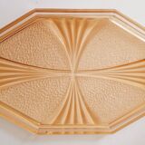 Trio de plateaux verre pamplemousse