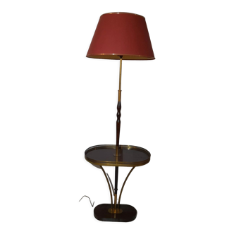 Vintage side table floor lamp