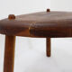 Rustic tripod stool with a triangular seat, 1960s.