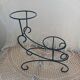 Antique wrought iron plant stand