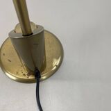 Large Modernist 60cm Table Lamp in Brass and Metal by Florian Schulz, Germany, 1970s
