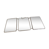 Vintage triptych barber mirror 24x59cm