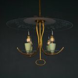 Vintage chandelier attributed to Pietro Chiesa for Fontana Arte, Italy, 1930s.
