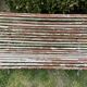 Banc de jardin parisien ancien en fer forgé et bois