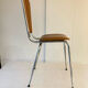 Set of 3 petal chairs Skaï brown