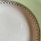 Set of 6 old mint and white hollow plates, the Amandinoise