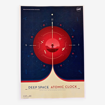 Impression d'après nasa deep space atomic clock red