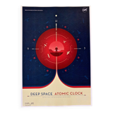 Impression d'après nasa deep space atomic clock red