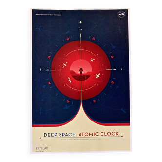 Printed after nasa deep space atomic clock red