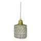 Suspension globe vintage en verre