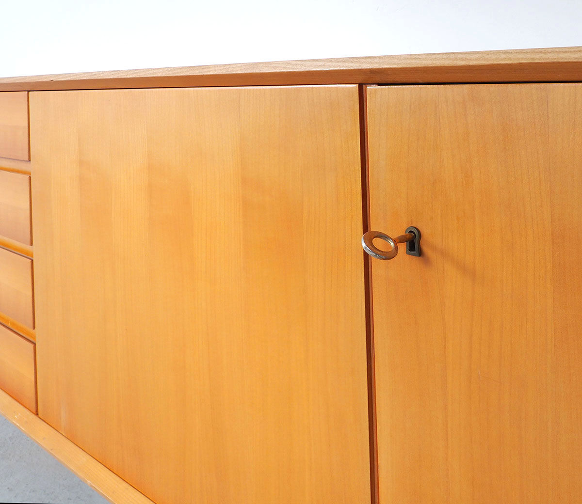 Cherry sideboard with drawers, 1960s