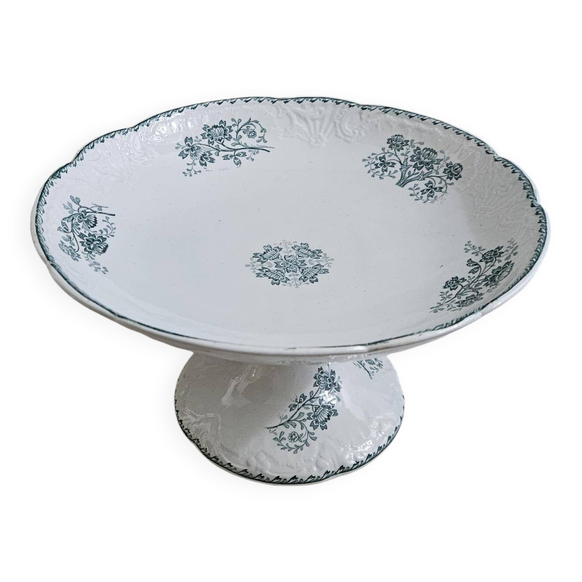 Large Richelieu Iron Earth Compote Dish