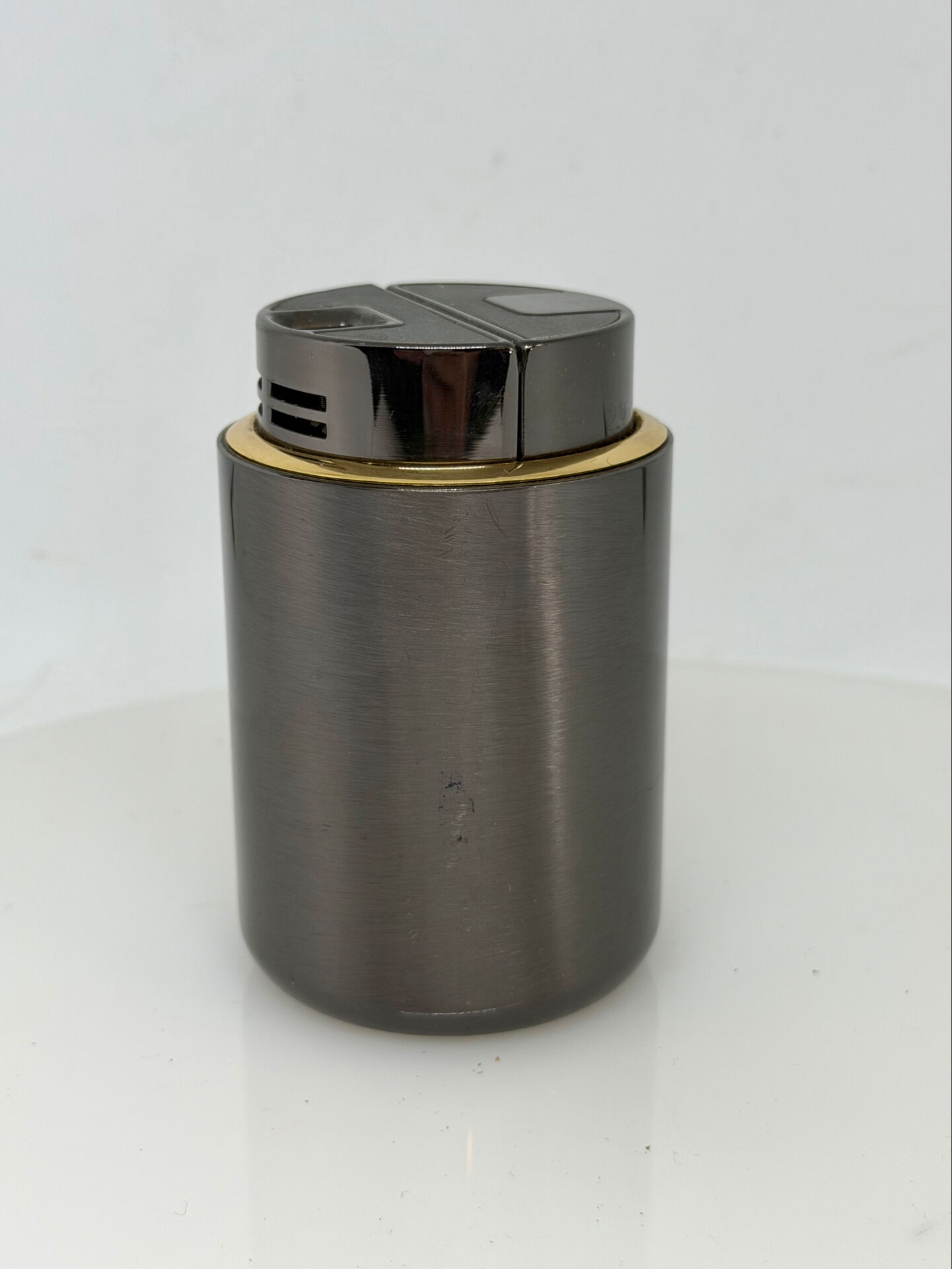 Minimalist Vintage SAROME Japan Table Lighter Modernist in Metal