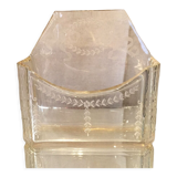 Porte courrier porte lettres en verre grave elegant