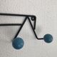 Portemanteau boules 4 patères canard vintage 1960 - 44 cm