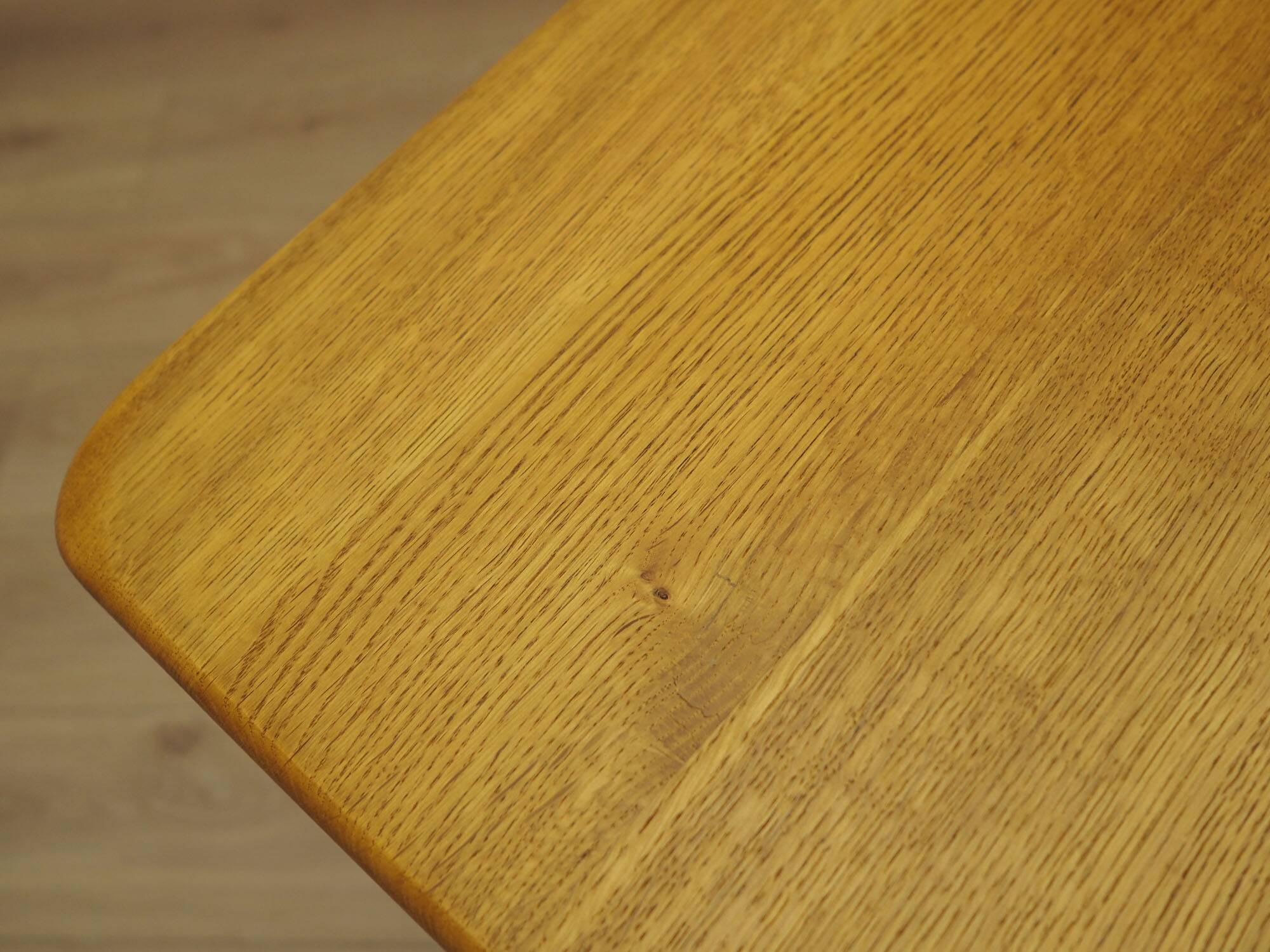 Table à manger en chêne massif, design danois, années 1960