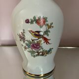 Porcelain vase motifs birds and flowers from Hollohàza Hungary
