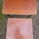2 antique rosewood nesting tables