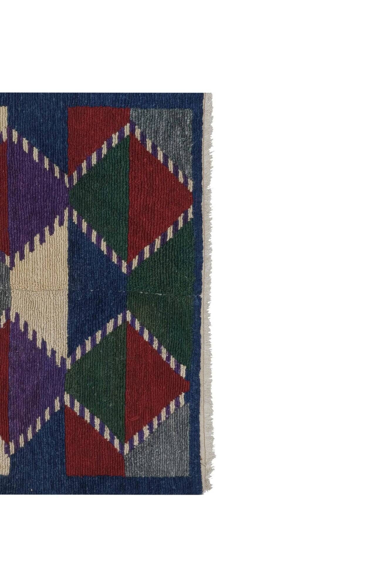 Vintage Turkish handmade rug 109x136 cm