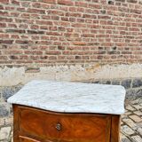 Pierre Roussel, Sauté Commode In Marquetry Louis XV Period XVIII Eme Century
