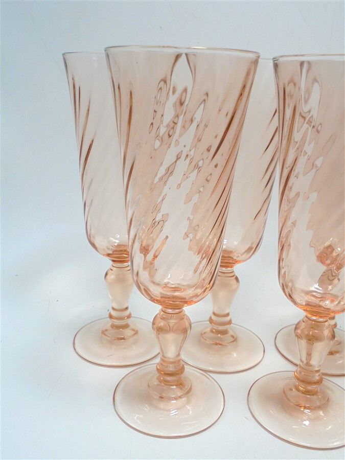 Set de 10 flûtes “rosaline”