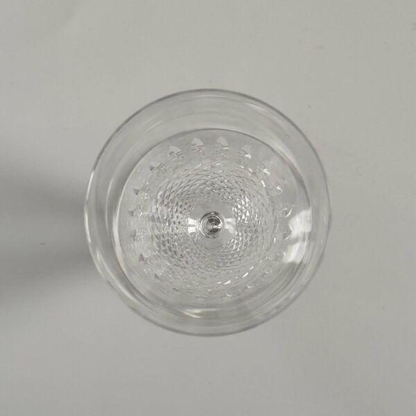 6 Verres à Eau en Cristal Lalique   Modèle “Chinon” Design des Années 1960