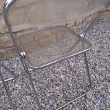 5 vintage 70'S chairs + Giancarlo Piretti Castelli support