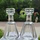 Pair of Baccarat crystal decanters, Harcourt Talleyrand model, signed
