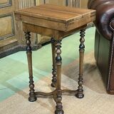 1950s walnut chess table