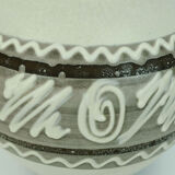 Vase Carstens keramik model 698-23 abstract decor in white and shades of brown